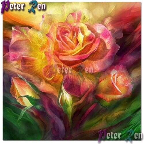 5d Landscape abstract flower Diamond Painting Embroidery DIY Square or round Mosaic Cross stitch Rhinestone art Home Decoration