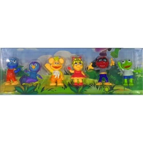 6pcs/lot muppet babies PVC Toys babies Doll Action Figure For childrens birthday gift 8-9cm