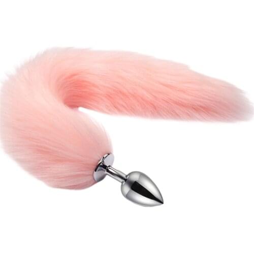 Butt Insert Plug Stopper Tail Sexual Adult Toy Game Cosplay Exercise Training
