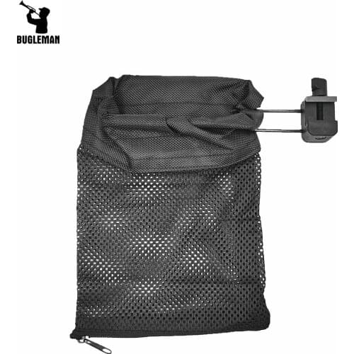 Bugleman AR-15 Ammo Brass Shell Catcher Mesh Trap Nylon Mesh Bag Capture Black 223/5.56 Military Gear Hunting Accessories