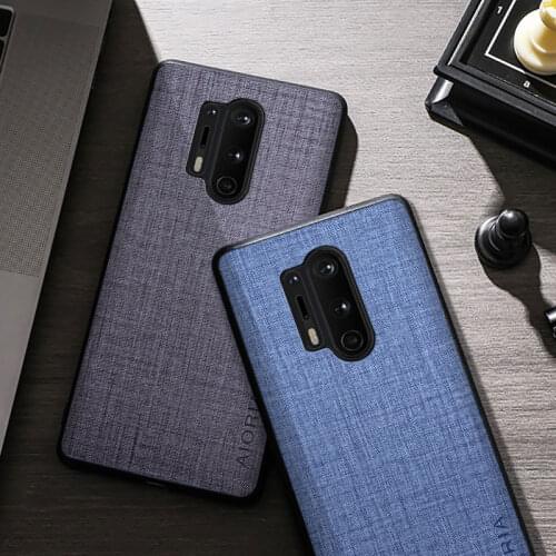 Cloth Texture Phone Case For OnePlus 8 9 8T Pro Protective Back Cover For Oneplus 8 9 8T Fabric Ultra-thin Canvas Silicone Case