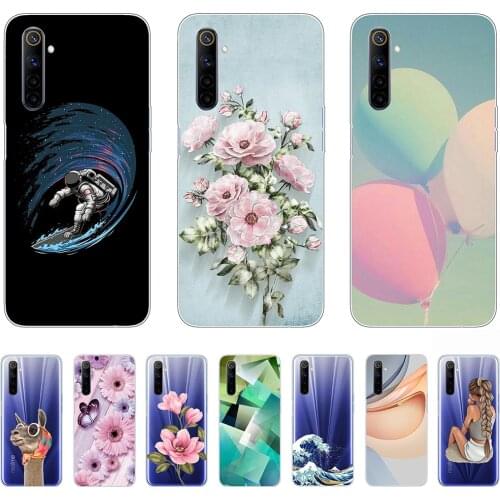 Case for Realme 6 6s 6Pro Silicon Fashion Shell Case Tpu Non-slip Soft Bumper Anti-knock Ultra-thin Personality Full protection