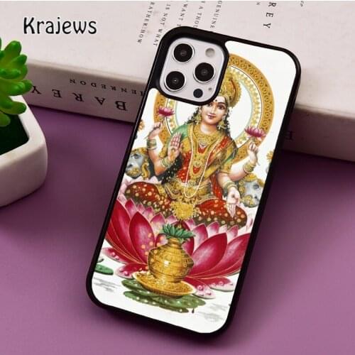 Lakshmi Hindu Goddess phone Case For iPhone 5 SE 2020 6S 7 8 Plus 12 mini 11 Pro X XR XS Max Samsung S8 S9 S10 coque Cover