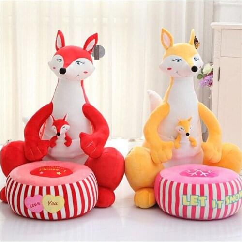 Fancytrader big plush fox penguin giraffe crocodile toy cartoon animal sofa chair cushion best gift for children