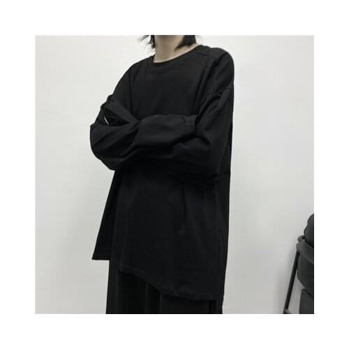 Light luxury fashion trend menswear super value goods recommended minimalist long-sleeved t-shirt INS fashion