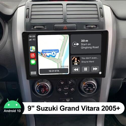 Car Radio Head Unit Android 10 Central Multimedia Video Player GPS 9 Inch For Suzuki Grand Vitara 2005+ Support Reversing Camera