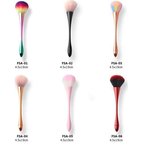 Hot Sale 1Pcs Nail Art Brush Soft Nail Dust Brush Uv Design Professional Nail For Manicure Tools Nail Nylon Brush Gel Polis H2Y5