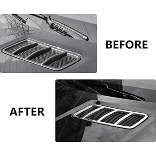 Chrome Hood Air Vent Cover Trim for Mercedes-Benz ML W166 GL X166 GLE GLS