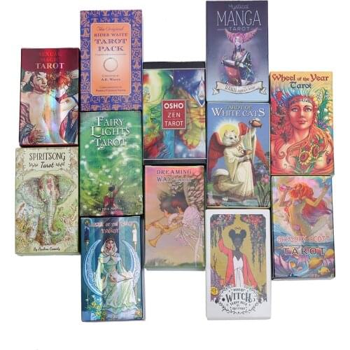Tarot Board Game Toys Oracle Rider Waite Party Divination Prophet Prophecy Card Poker Board Gift Checkerboard