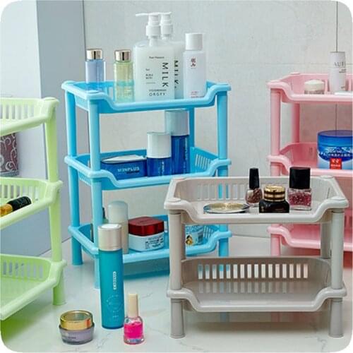New Multifunction Three Layers Square Bathroom Shelf Plastic Storage Shelf Storage Rack Storage Shelf