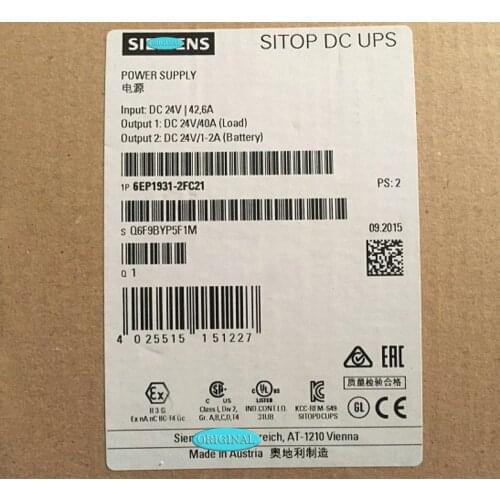 New packaging 1 year warranty 6EP1931-2FC21｛No.24arehouse spot｝ Immediately sent