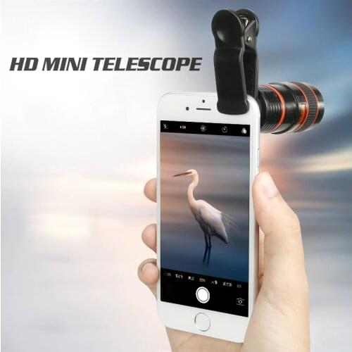 Datyson 8X Zoom HD Optical Monocular Telescope Mini Mobile Phone Telephone Lens for Concert Outdoor Bird Watching