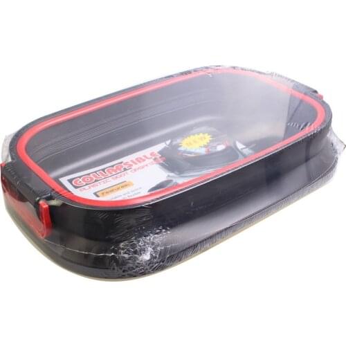 Bunning 37L non covered retractable bin folding garbage can bucket OPP suction packaging