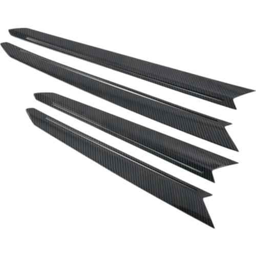 Fit for T-ROC 2019 Car Inner Door Window Below Panel Cover Trim Carbon Fiber Styling Sticker