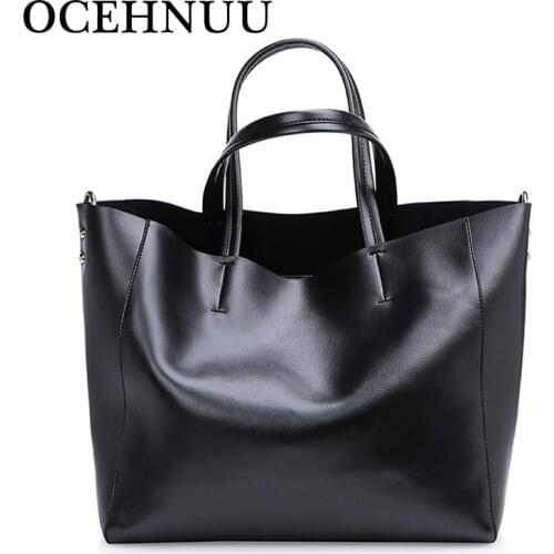 OCEHNUU Luxury New Purses And Handbags Women Genuine Leather Large Messenger Bag 2020 High Quality Ladies Hand Bags Torba Damska