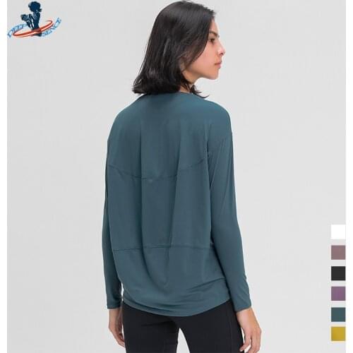 DEEPSENCE 2021 Yoga Shirts Sport Top Women Jogging Fitness Sports Wear Female Long Sleeve Slim Workout Top Autumn Winter T-shirt