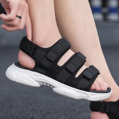 Slide Sandal Men Summer Men Sandals Sandel For Male Sandal Beach Shoes Mens Roman Mens Outdoor Rubber Camel Sandalias