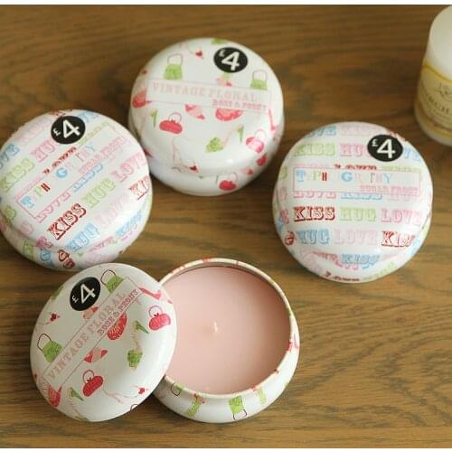 Home Furnishing jewelry candle smoke-free scented romantic wedding supplies creative Birthday wedding tin Travel Pack