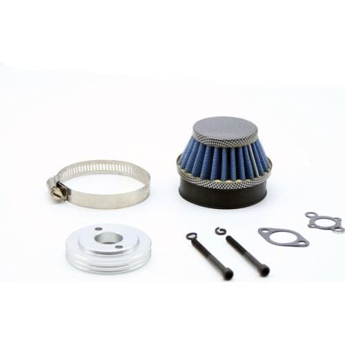 Air Filter with Alloy Adaptor-Carbon Kit Fit for 1/5 HPI ROVAN ROFUN KM GTB TS BAJA Losi 5ive T FG DBXL