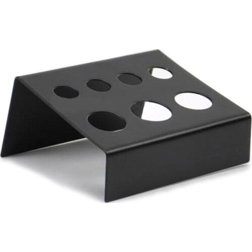 High Quality Professional Black Stainless Steel Tattoo Cup Bracket Pigment Cap Holder Stand 7 Holes Supply Wholesale