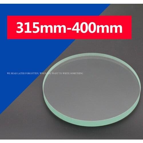Tempered Glass, High Temperature Resistant Wafer Viewing Lens, 315-400mm Thickness, 8-20mm