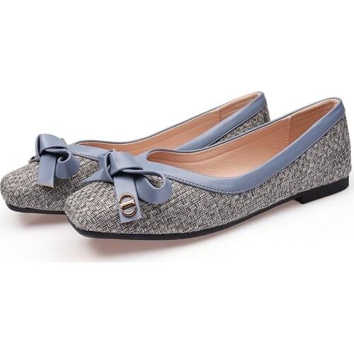 Flat women shoes chaussure femme zapatos de mujer zapatos scarpe da donna scarpe mocasines de mujer Weave Bowknot zapatos new