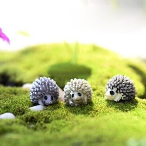 2pcs/pack Miniature Dollhouse Bonsai Fairy Garden Landscape Hedgehog Decor Figurines For Home Decoration Supplies New