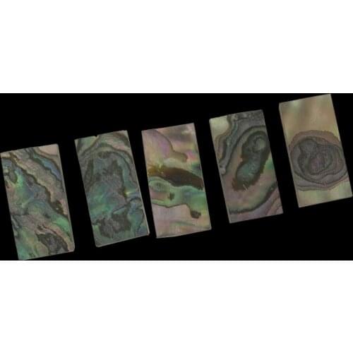 20Pcs/lot Abalone Inlay Material Dots Rectangle DIY Colourful Guitar Ukulele Accessories 10*20mm Wide