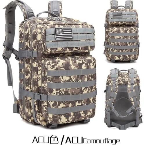 2018 Tactical Backpack Outdoor Sport Hiking Travel Camping Hunting Tourist Trekking Rucksack Camo Bag Male Backpack