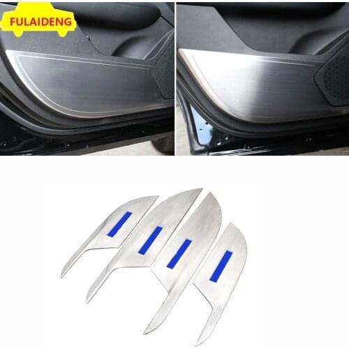 4pcs For Cadillac XT5 2016-2020 stainless steel Car Door Anti-Kick Anti-Dirty Protective Guard Trim Car Styling