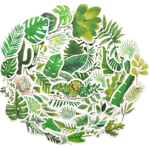 60 Pieces/Box Gardenia Flower Sticker Self-adhesive Various Sticker Manual Account DIY Decoration Seal Paste Scrapbooking