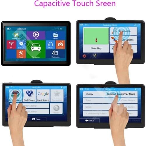 7.0 InchHD Touch Screen GPS Navigation System 1200mAh Li-battery 8Gmemory