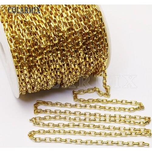 8 Meter Gold Chain necklace fashion jewelry necklace Chain Punk Necklace Gift for lady pendant necklace accessories 9777