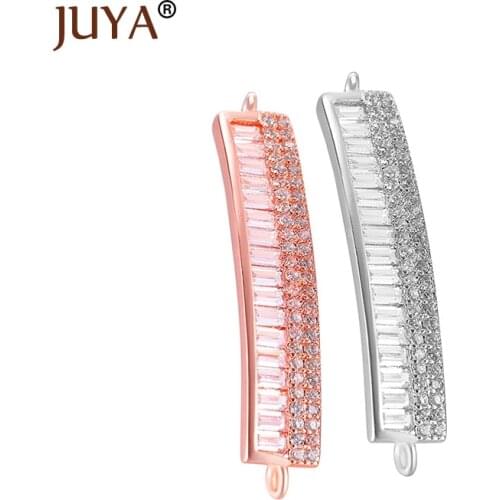 Jewelry Making Supplies Luxury CZ Rhinestone Crystal Connectors Pendant For Diy Bracelet Necklace Earring Accessories Parts