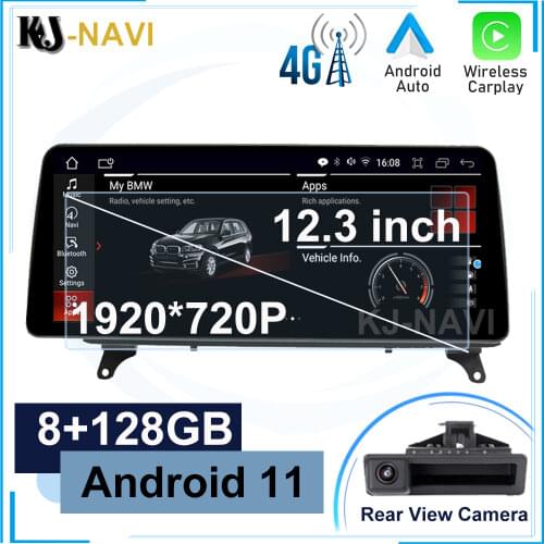 12.3 Inch Android 10 1920*720P Car Player Multimedia For BMW X5 E70 X6 E71 2007-2013 Original CCC CIC GPS Navigation Stereo