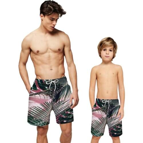 2020 Quick Dry Summer Mens Banana Leaf Print Beach Board Shorts Surf Swimwear Men Athletic Mens Gym Shorts
