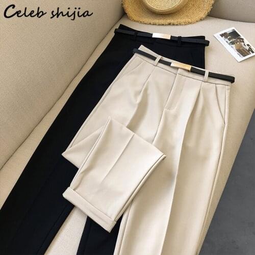 CELEB SHIJIA Women's Straight Trousers