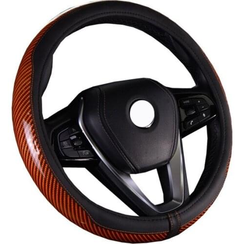 HuiER 7 Wooden Styles Car Steering Wheel Cover Fashion For 37 38 CM 15" Car Accessories Braid on the Steering-wheel Hand Bar