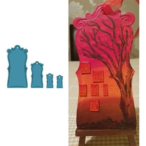 Ornate Tags Metal Cutting Dies Stencil For Scrapbooking Album Photo Paper Cards Crafts Handmade New 2019 Die Cut Emboss