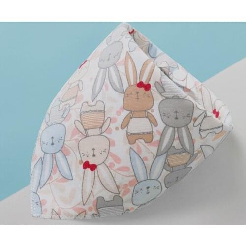 Baby Bibs Triangle Scarf Cotton Cartoon Child Baberos Bandana Bib Babador Dribble Bibs Newborn Slabber Absorbent Cloth Bib