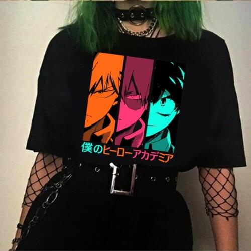My Hero Academia Anime Tee Boku No Hero Academia Shirt Manga Grunge Kacchan Todoroki Deku T-shirt