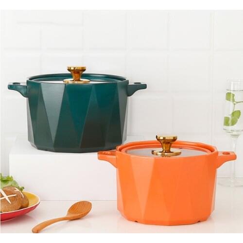 Nordic Soup Pot Induction Kitchen Non Stick Casserole Pot Soup Pot Traditional Stew Pot Utensilios De Cocina Cookware BC50TG