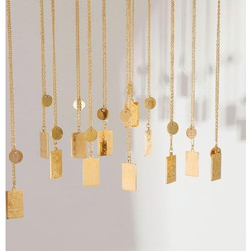 Twelve Constellations Stainless Steel Necklace Romantic Birthday Anniversary Gift Corrosion Carve Symbol Constellation Necklace