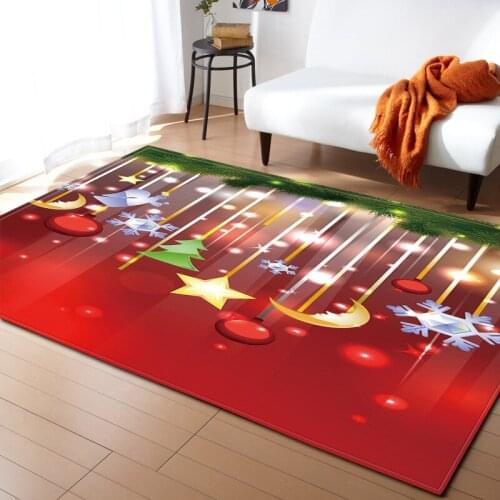 Nordic Carpets Soft Flannel 3D Printed Area Rugs Christmas Snowman Mat Rugs Anti slip Large Rug Carpet for Living Room Decor