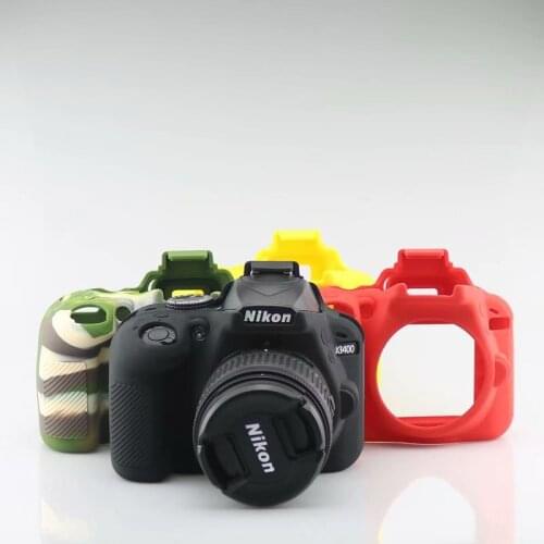 Nice Soft Silicone Rubber DSLR Camera Bag Protective Body Cover Case Skin for Nikon D3400