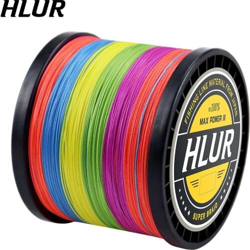 HLUR New Super Strong 4 Strands Braided Fishing Line 500M Multifilament PE Line Saltwater Fishing Tackle