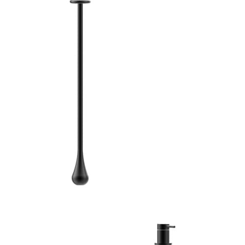 Matte black basin water tap single handle washroom ceiling washbasin faucet
