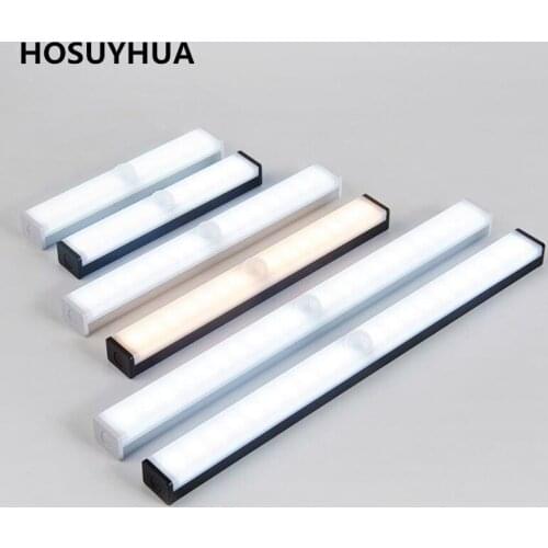 Fashion Motion Sensor Portable Night Light LED Cabinet Lights USB Charging Induction Lamp For Bedroom Living Room Corridor
