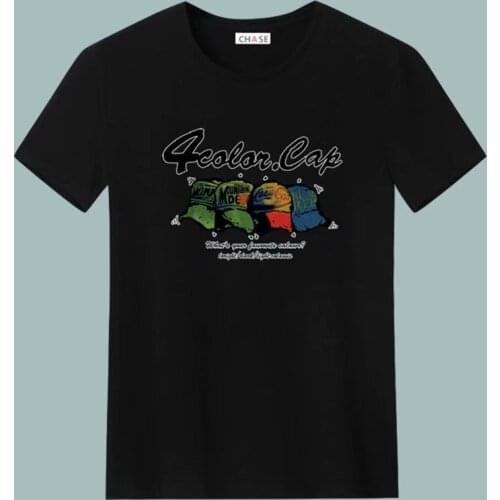 2021 Summer Mens T Shirts Harajuku Korean Streetwear Short Sleeve Tops Tee Men Casual Men Clothing Printed Graphic T Shirts Men