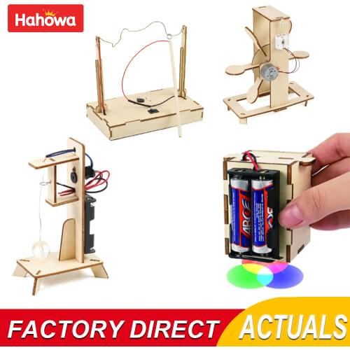 Hahowa Science Experiment Kit Technology Sets For Kids Electric Toys Physics Diy Wooden Stem Electronics Educational Child Gift
